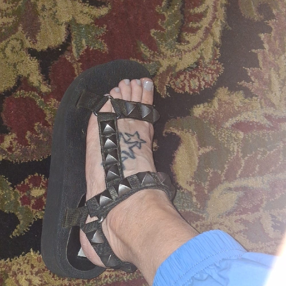 Steve Madden Black Studded Men's Sandals